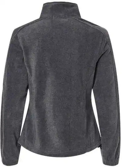 Burnside 5062 Women’s Polar Fleece Full-zip Jacket - Heather Charcoal