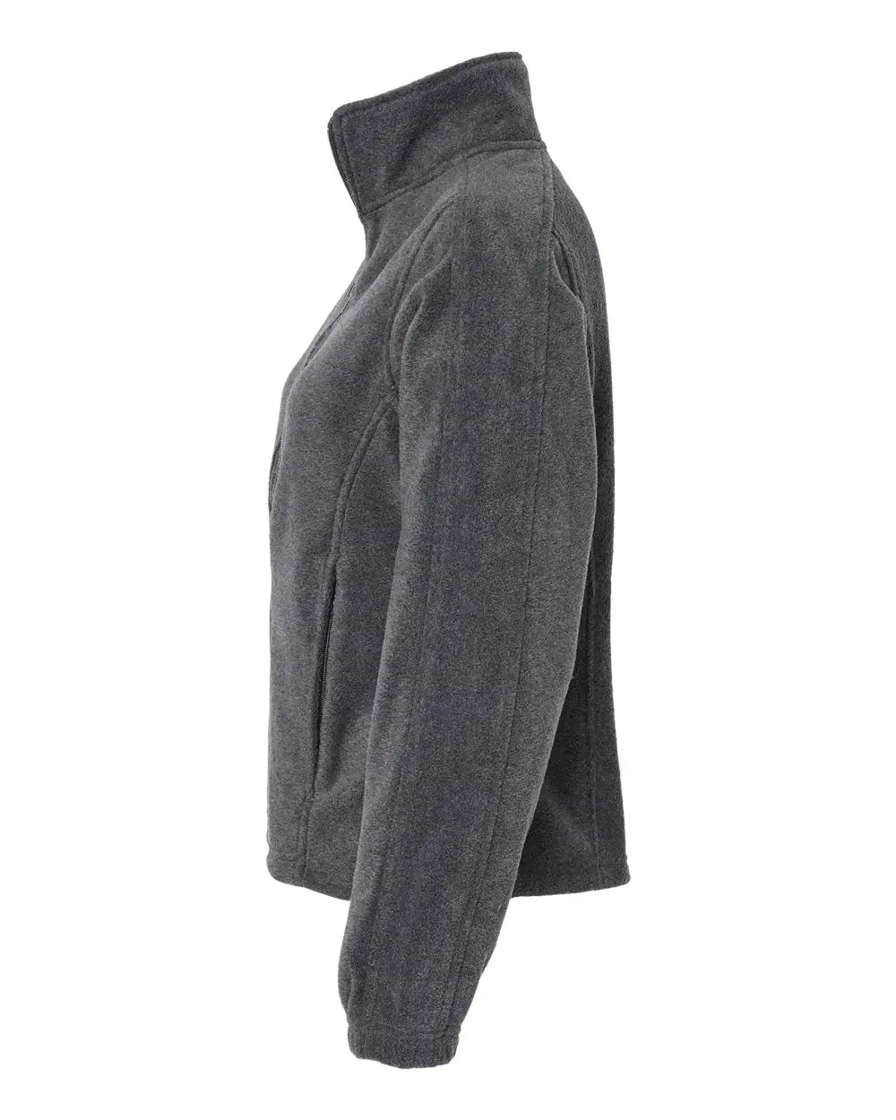 Burnside 5062 Women’s Polar Fleece Full-zip Jacket - Heather Charcoal