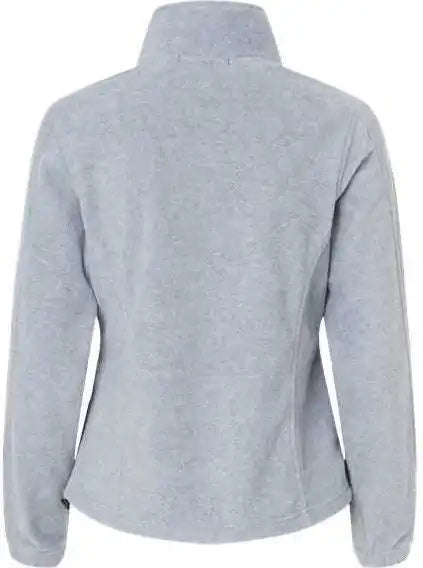 Burnside 5062 Women’s Polar Fleece Full-zip Jacket - Heather Grey