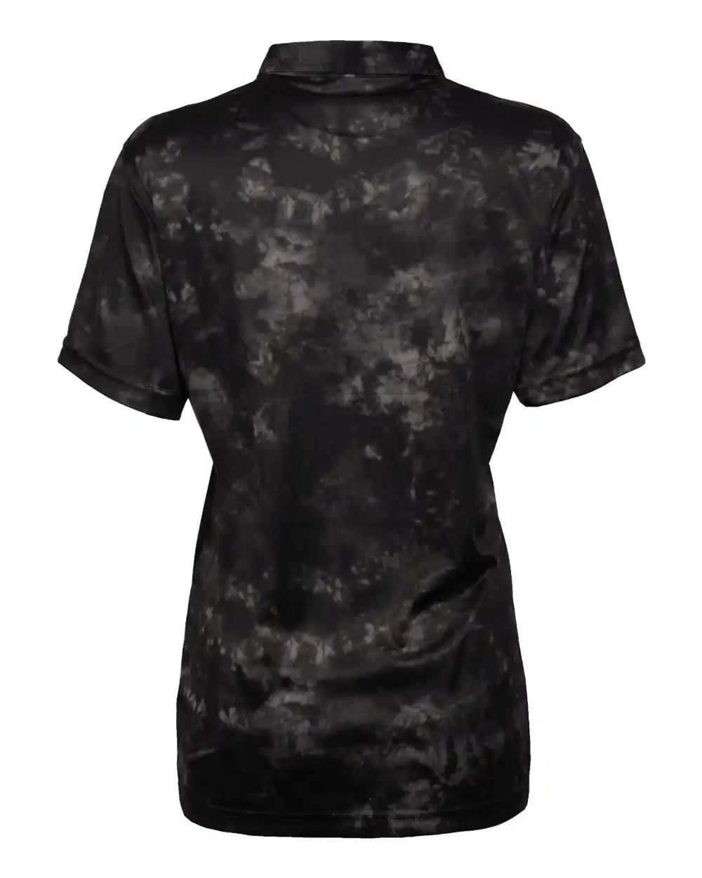 Burnside 5101b Women’s Burn Golf Polo - 5101 - Black Tie Dye