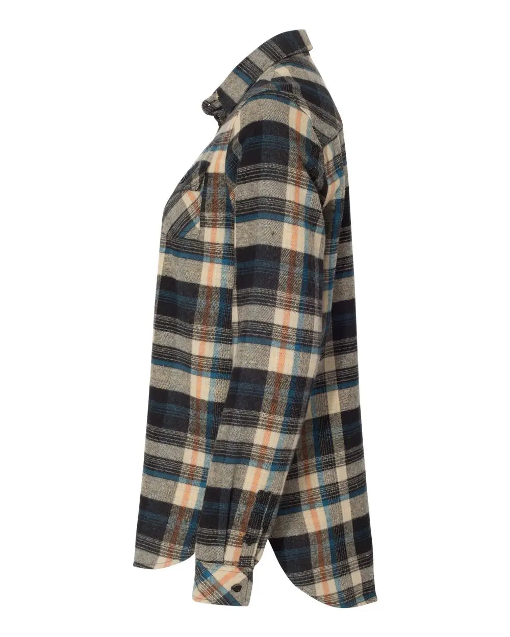 Burnside 5210 Women’s Yarn-dyed Long Sleeve Flannel Shirt - Dark Khaki