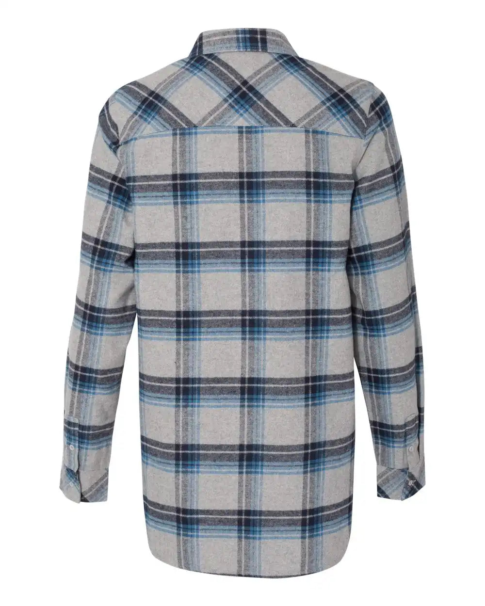 Burnside 5210 Women’s Yarn-dyed Long Sleeve Flannel Shirt - Grey Blue - Grey/ / s