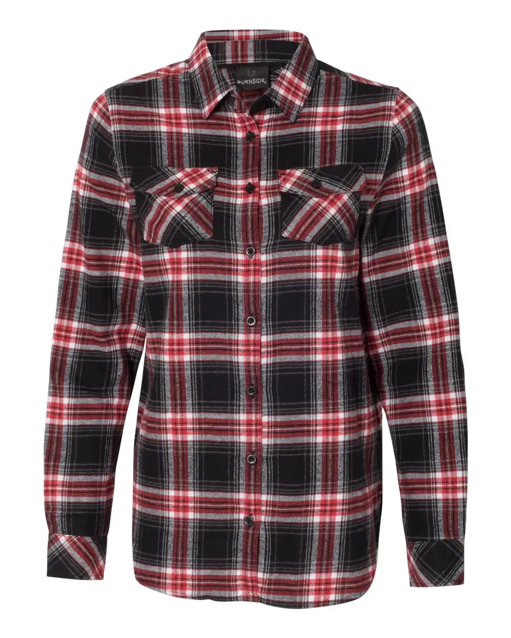 Burnside 5210 Women’s Yarn-dyed Long Sleeve Flannel Shirt - Red