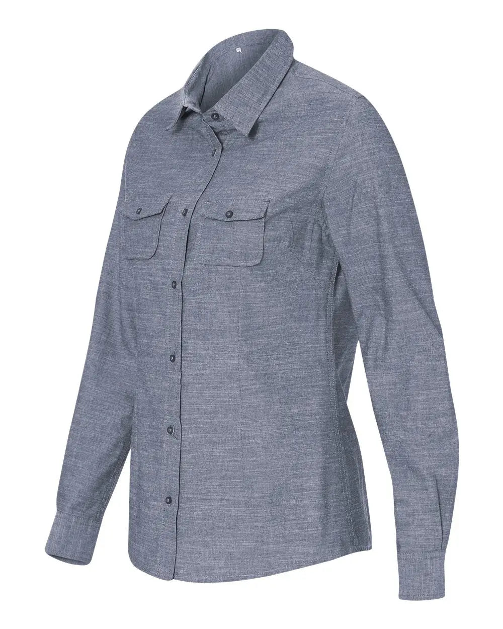 Burnside 5255 Women’s Chambray Shirt - Light Denim - Blue / s