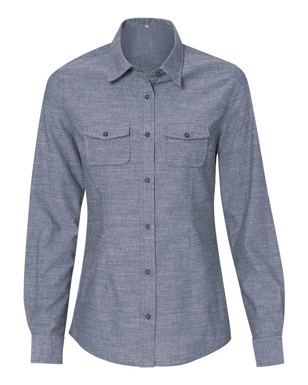 Burnside 5255 Women’s Chambray Shirt - Light Denim