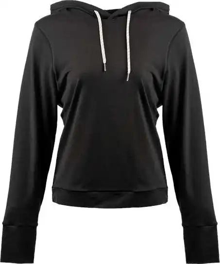 Burnside 5667 Women’s Dawn to Dusk Hooded Pullover Heather Black