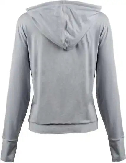 Burnside 5667 Women’s Dawn to Dusk Hooded Pullover Heather Light Gray