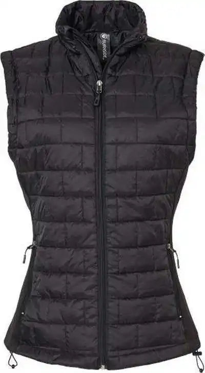 Burnside 5703 Women’s Elemental Puffer Vest - Black