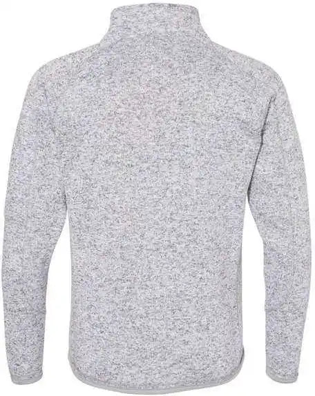 Burnside 5901 Women’s Sweater Knit Jacket - Heather Grey