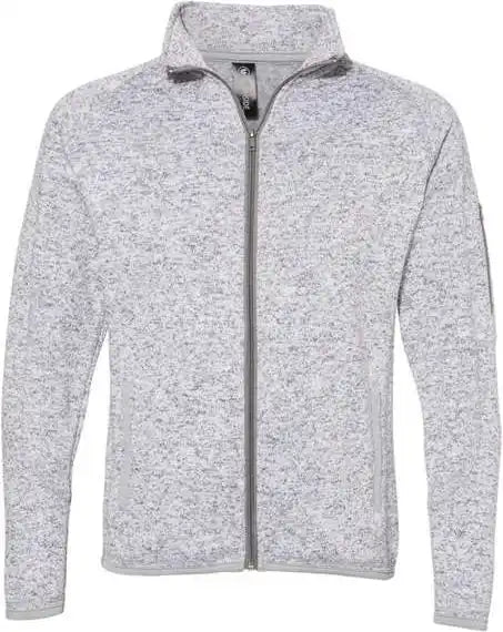 Burnside 5901 Women’s Sweater Knit Jacket - Heather Grey
