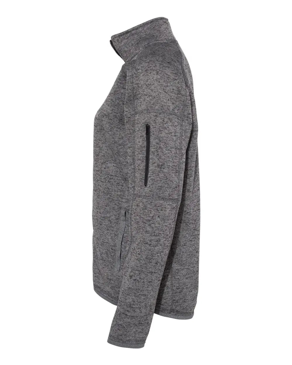 Burnside 5901b Women’s Sweater Knit Jacket - 5901 - Heather Charcoal