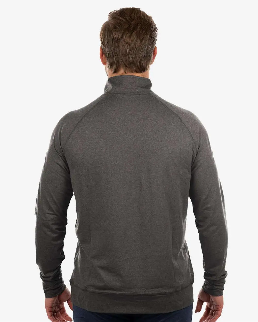 Burnside 8167 Dawn to Dusk Quarter-zip Pullover - Heather Charcoal