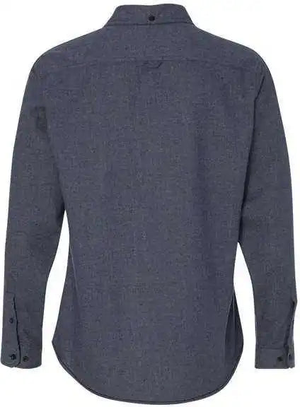 Burnside 8200 Long Sleeve Solid Flannel Shirt Denim