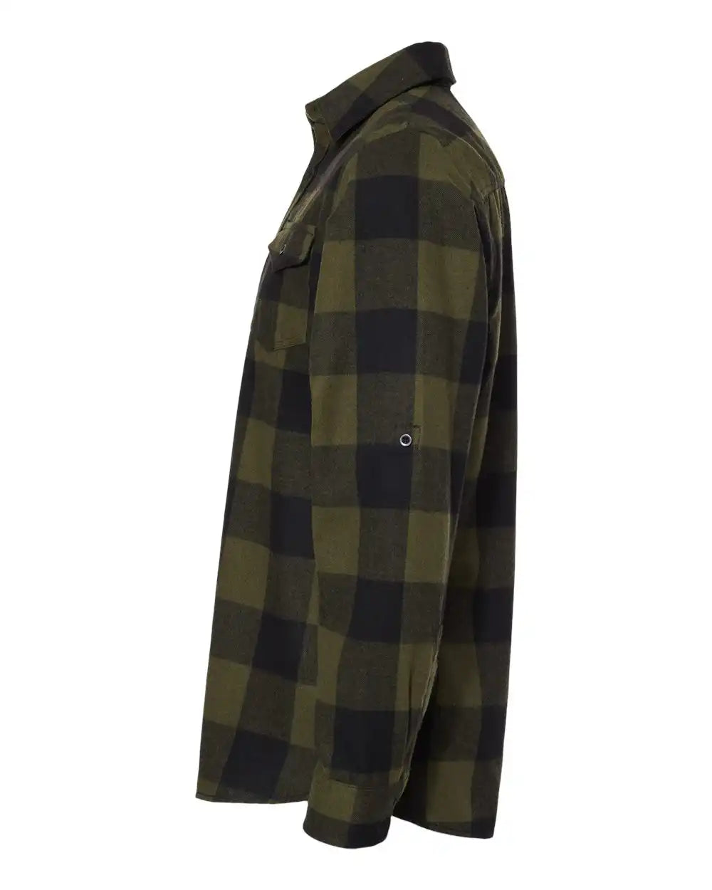 Burnside 8210 Yarn-dyed Flannel Shirt - Army Black