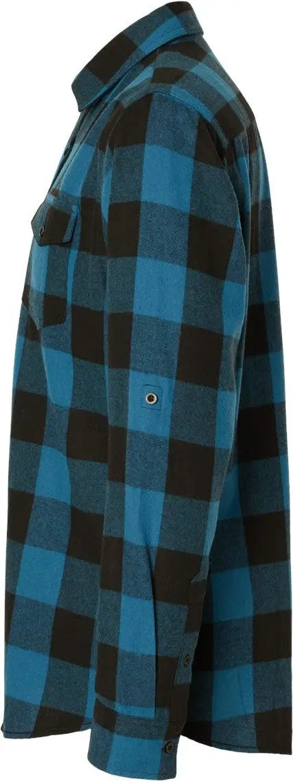 Burnside 8210 Yarn-dyed Flannel Shirt - Blue Black Buffalo