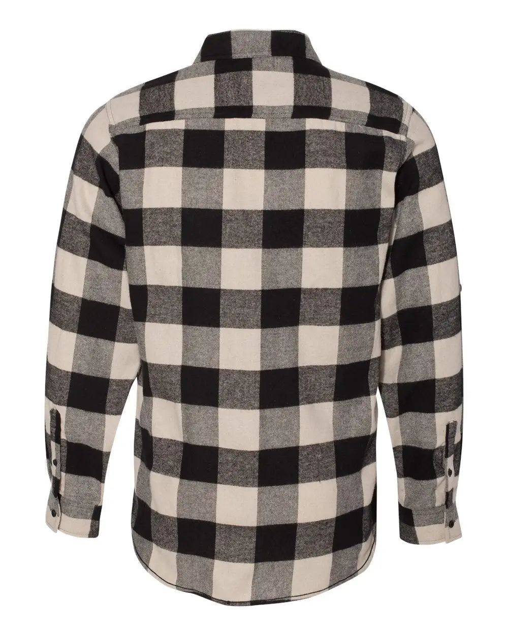 Burnside 8210 Yarn-dyed Flannel Shirt - Ecru Black Buffalo - Ivory / s
