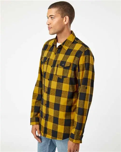 Burnside 8210 Yarn-dyed Flannel Shirt - Gold Black