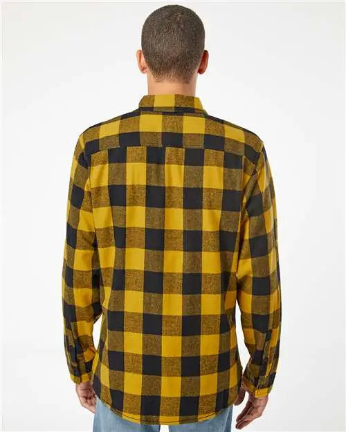 Burnside 8210 Yarn-dyed Flannel Shirt - Gold Black