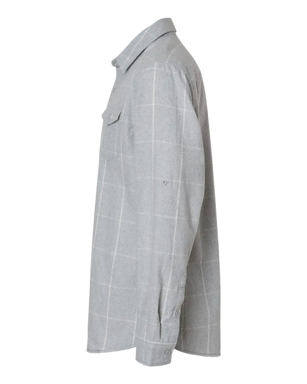 Burnside 8210 Yarn-dyed Flannel Shirt - Grey White