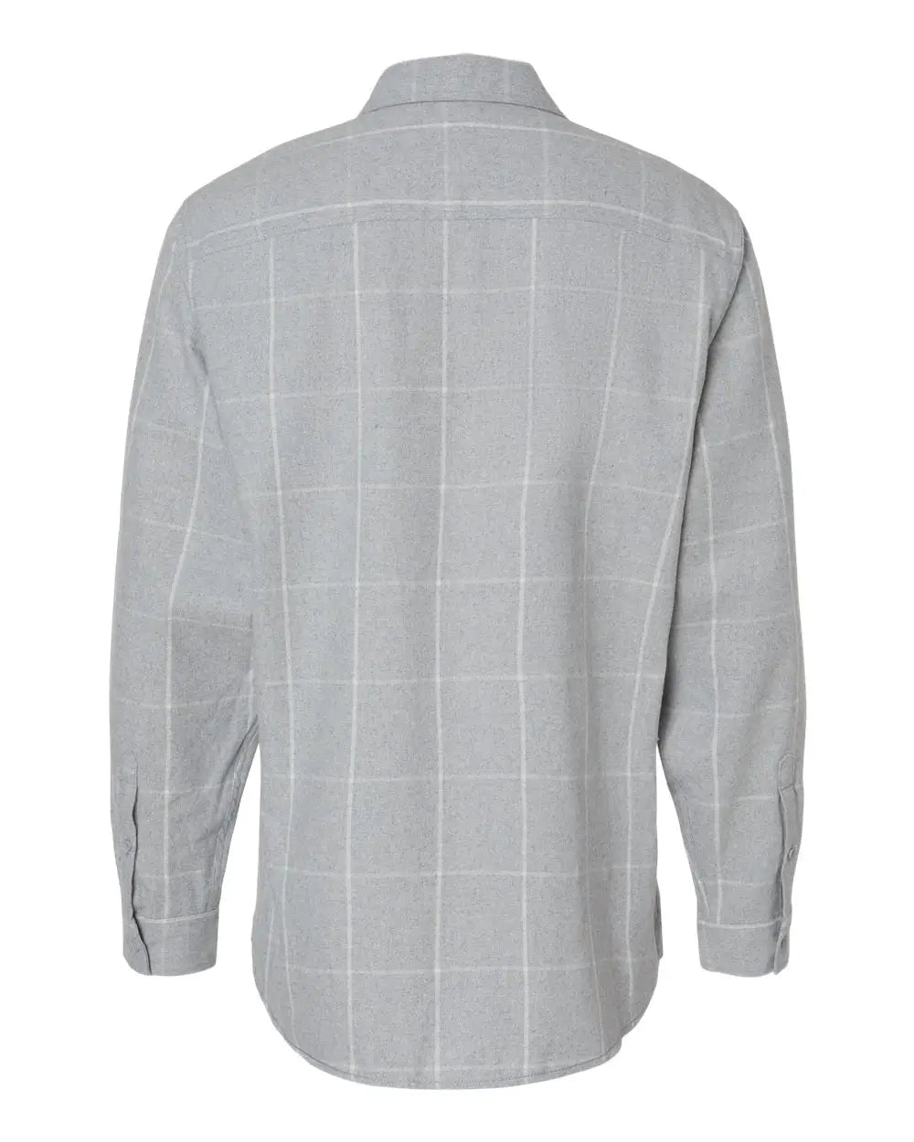 Burnside 8210 Yarn-dyed Flannel Shirt - Grey White - Gray / s