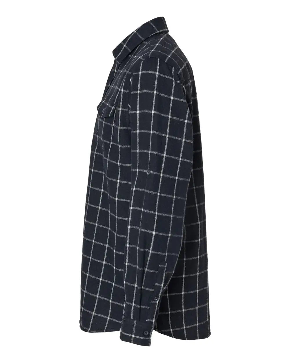 Burnside 8210 Yarn-dyed Flannel Shirt - Navy White