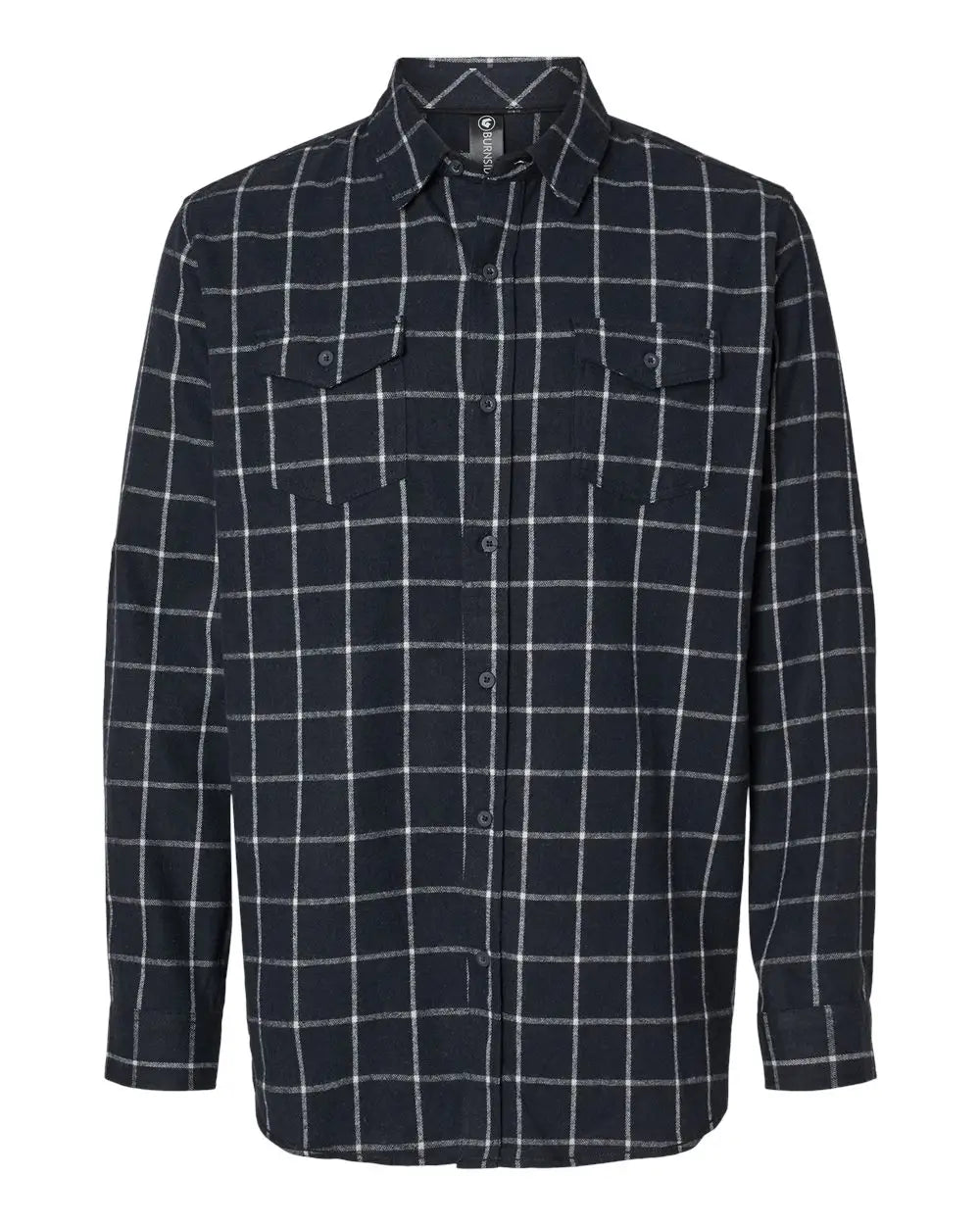 Burnside 8210 Yarn-dyed Flannel Shirt - Navy White - s
