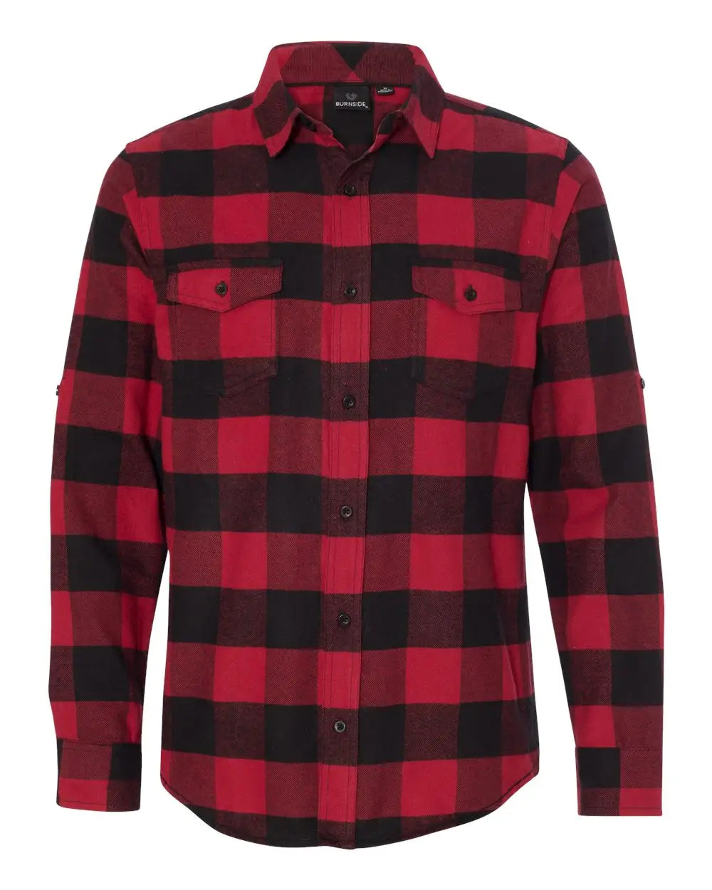 Burnside 8210 Yarn-dyed Flannel Shirt - Red Black Buffalo - s