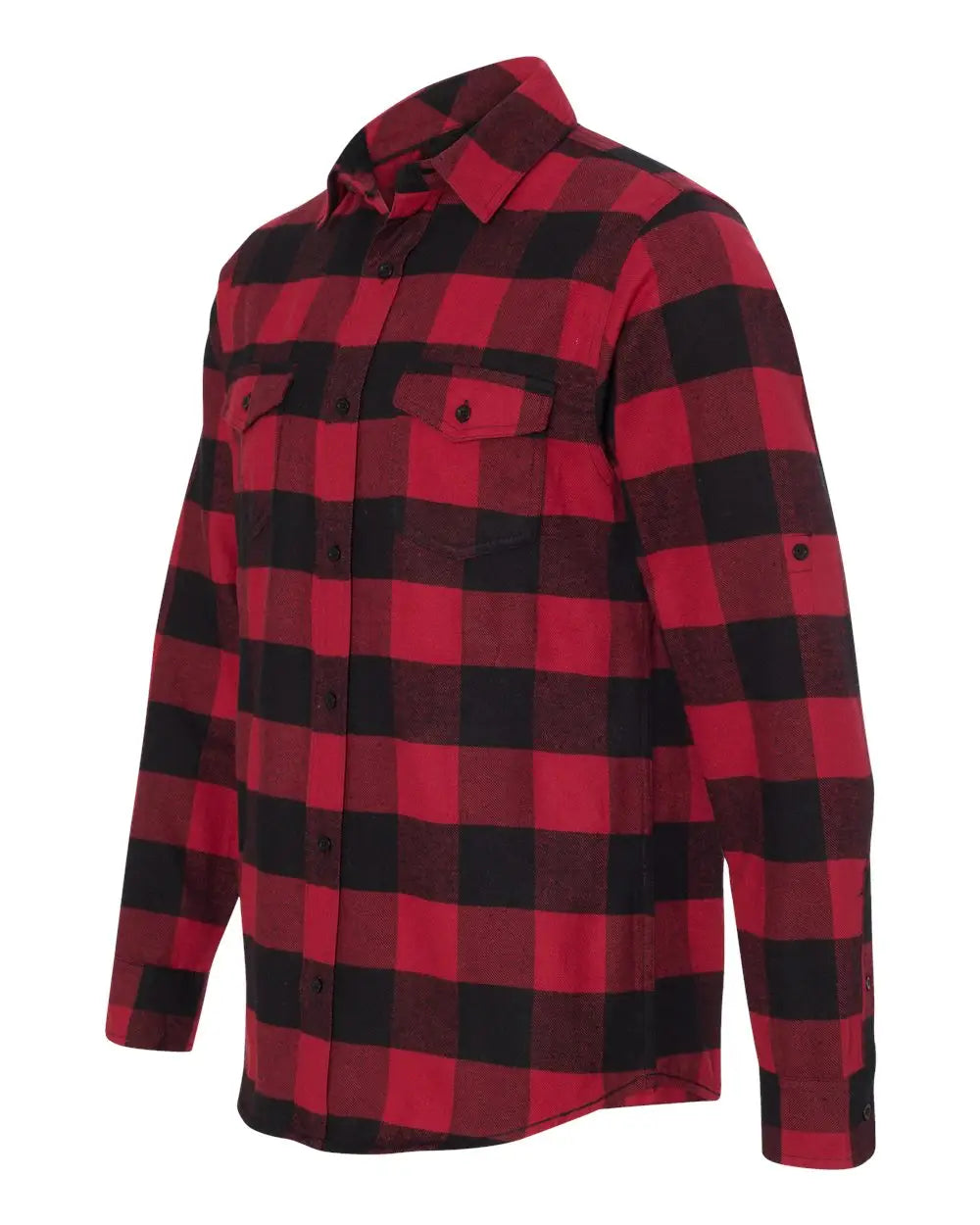 Burnside 8210 Yarn-dyed Flannel Shirt - Red Black Buffalo - s