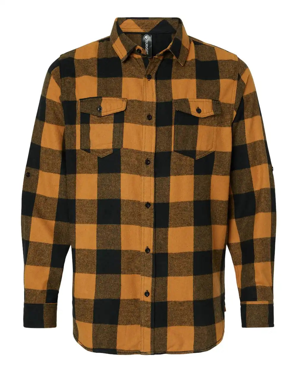 Burnside 8210 Yarn-dyed Flannel Shirt - Tobacco Black Buffalo - Tobacco/ / s