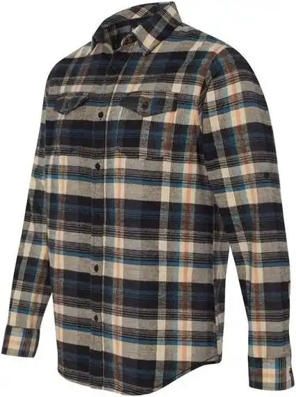 Burnside 8210 Yarn-dyed Long Sleeve Flannel Shirt - Dark Khaki