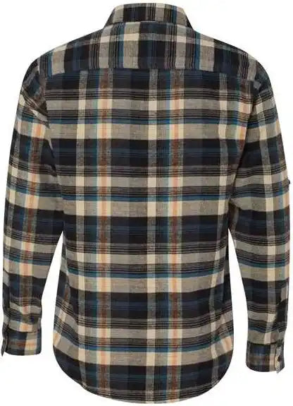 Burnside 8210 Yarn-dyed Long Sleeve Flannel Shirt - Dark Khaki