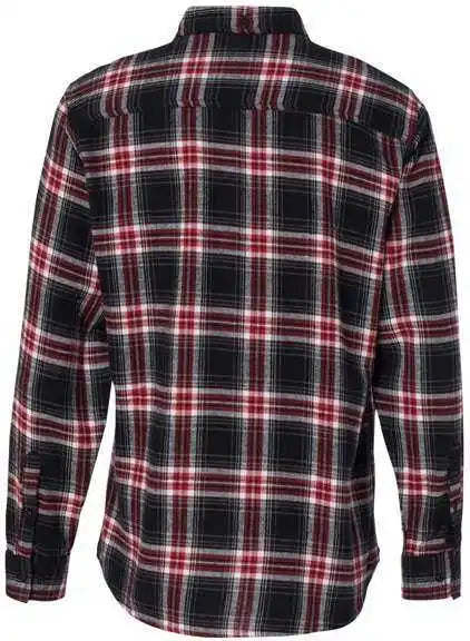 Burnside 8210 Yarn Dyed Long Sleeve Flannel Shirt Red
