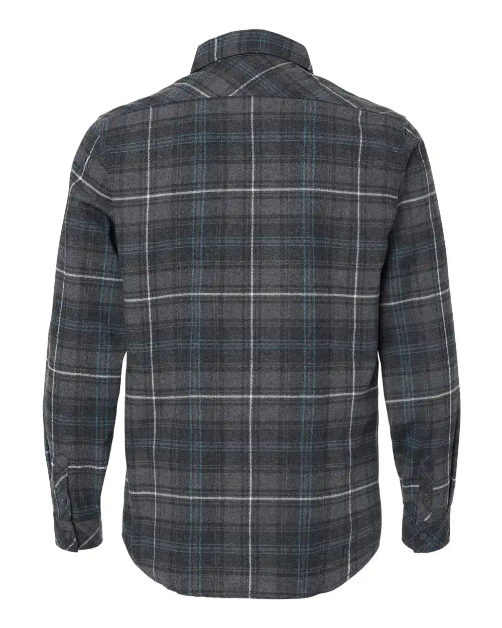 Burnside 8212 Open Pocket Flannel Shirt - Charcoal Blue - Charcoal/ / s