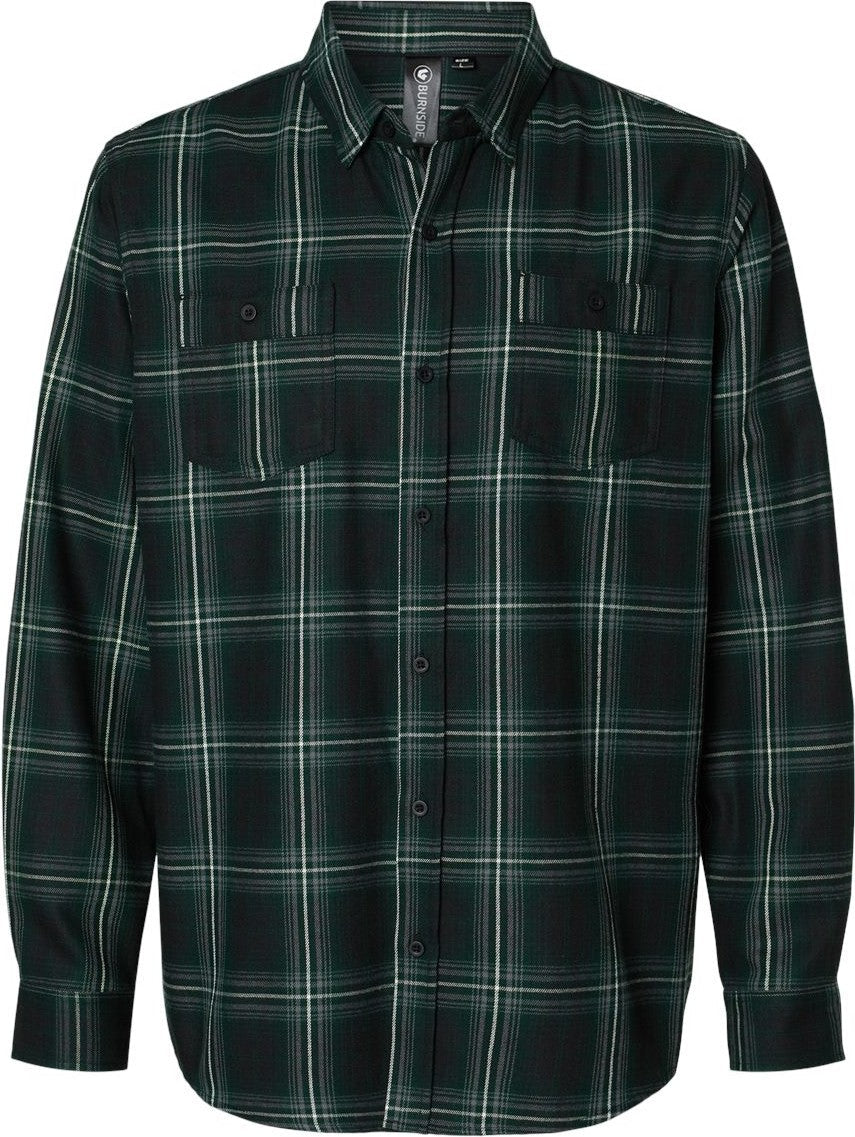 Burnside 8220 Perfect Flannel Work Shirt - Black Army - Olive / s