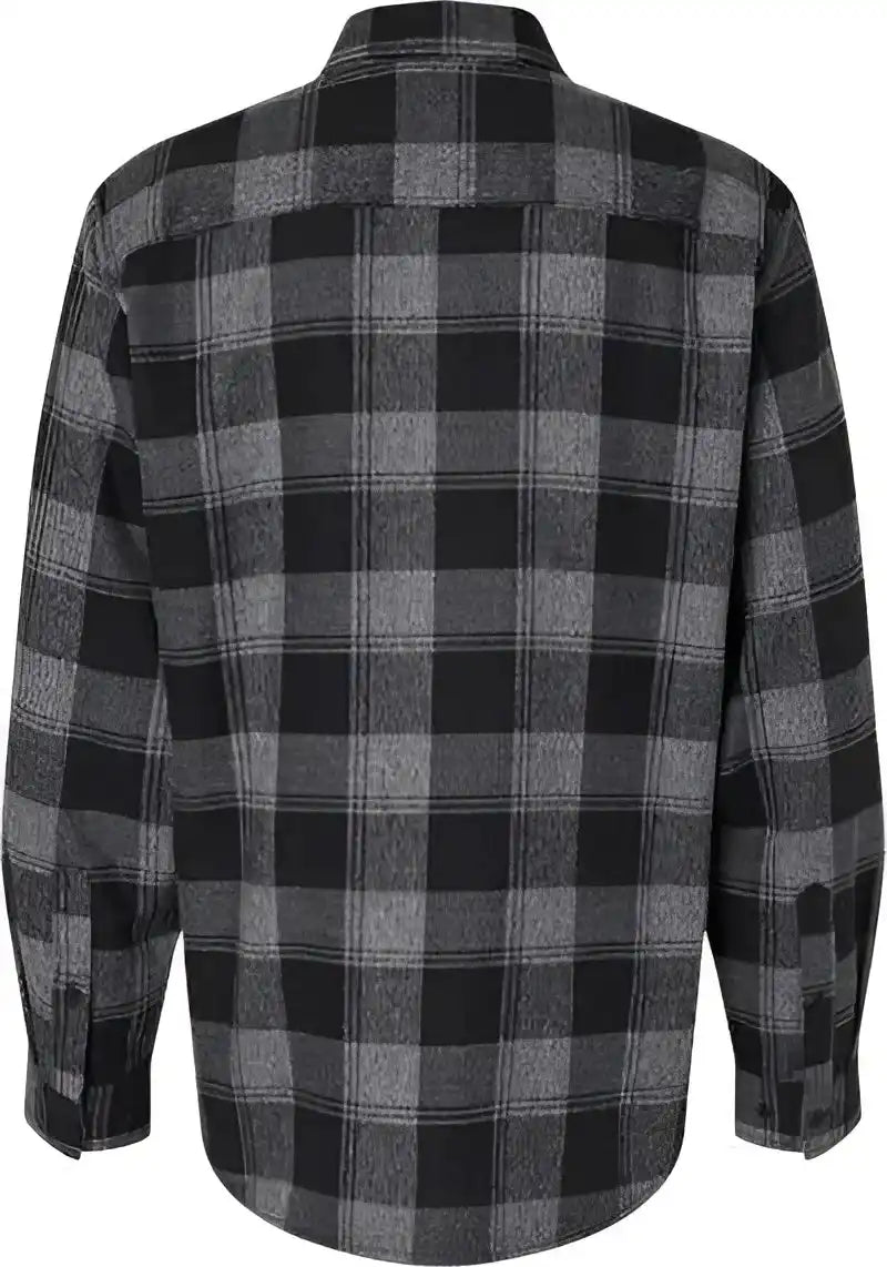 Burnside 8220 Perfect Flannel Work Shirt - Gray Black