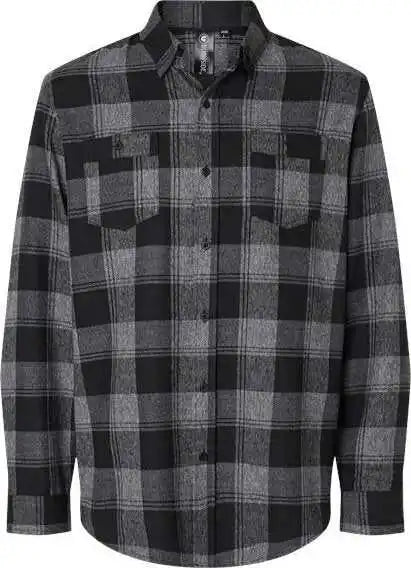 Burnside 8220 Perfect Flannel Work Shirt - Gray Black