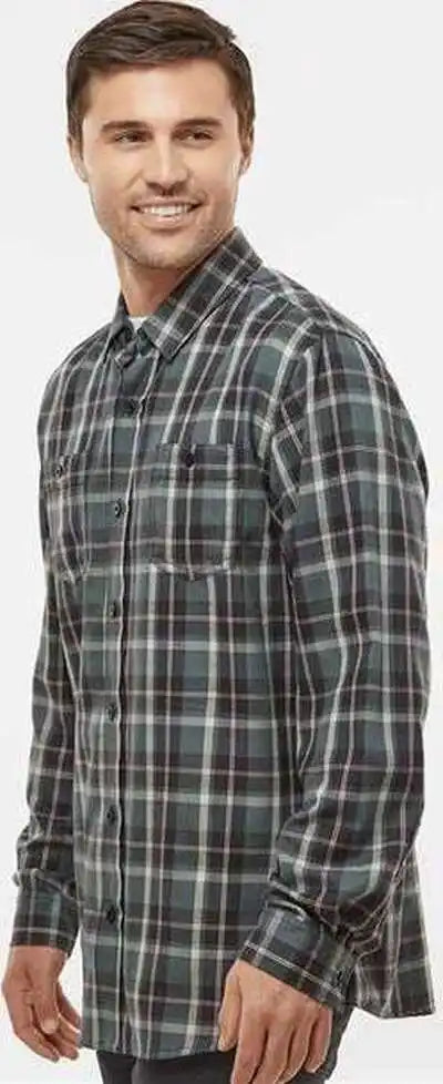 Burnside 8220 Perfect Flannel Work Shirt - Gray Ecru
