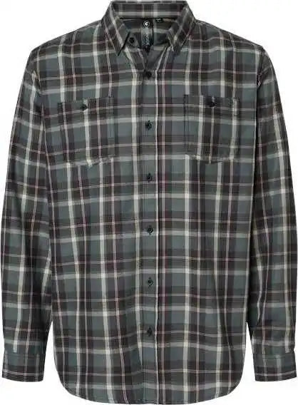 Burnside 8220 Perfect Flannel Work Shirt Gray Ecru