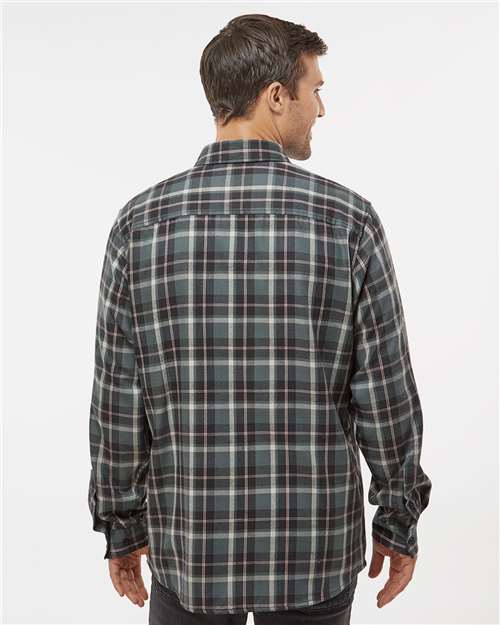 Burnside 8220 Perfect Flannel Work Shirt - Grey Ecru