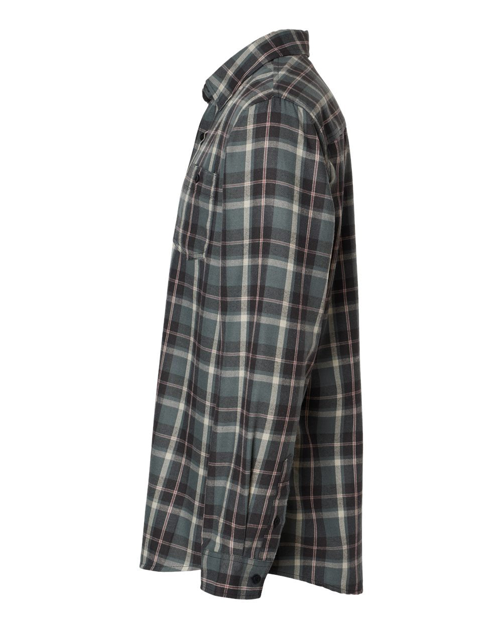 Burnside 8220 Perfect Flannel Work Shirt - Grey Ecru