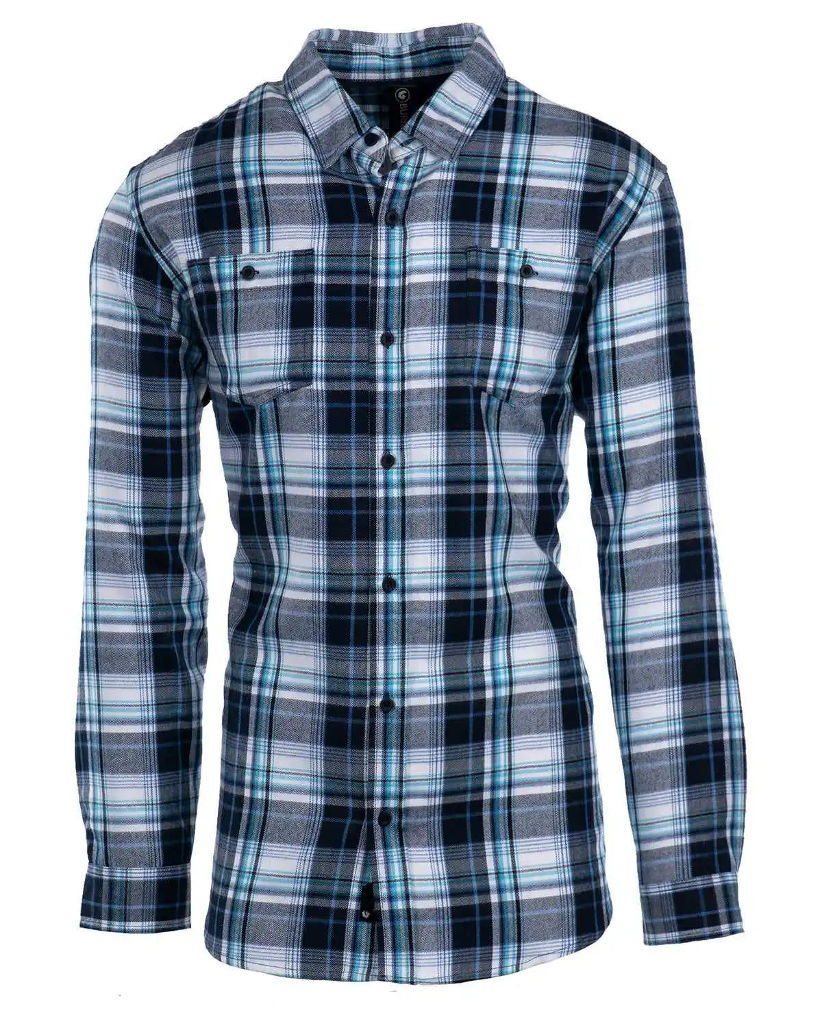 Burnside 8220 Perfect Flannel Work Shirt - Navy White