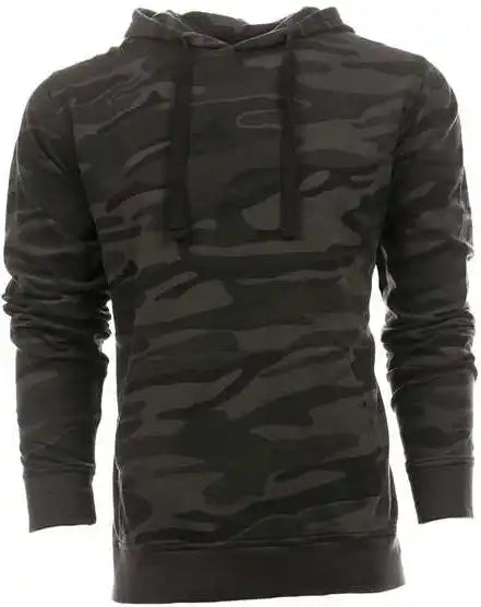 Burnside 8605 Enzyme-washed French Terry Hooded Sweatshirt - Black Camo