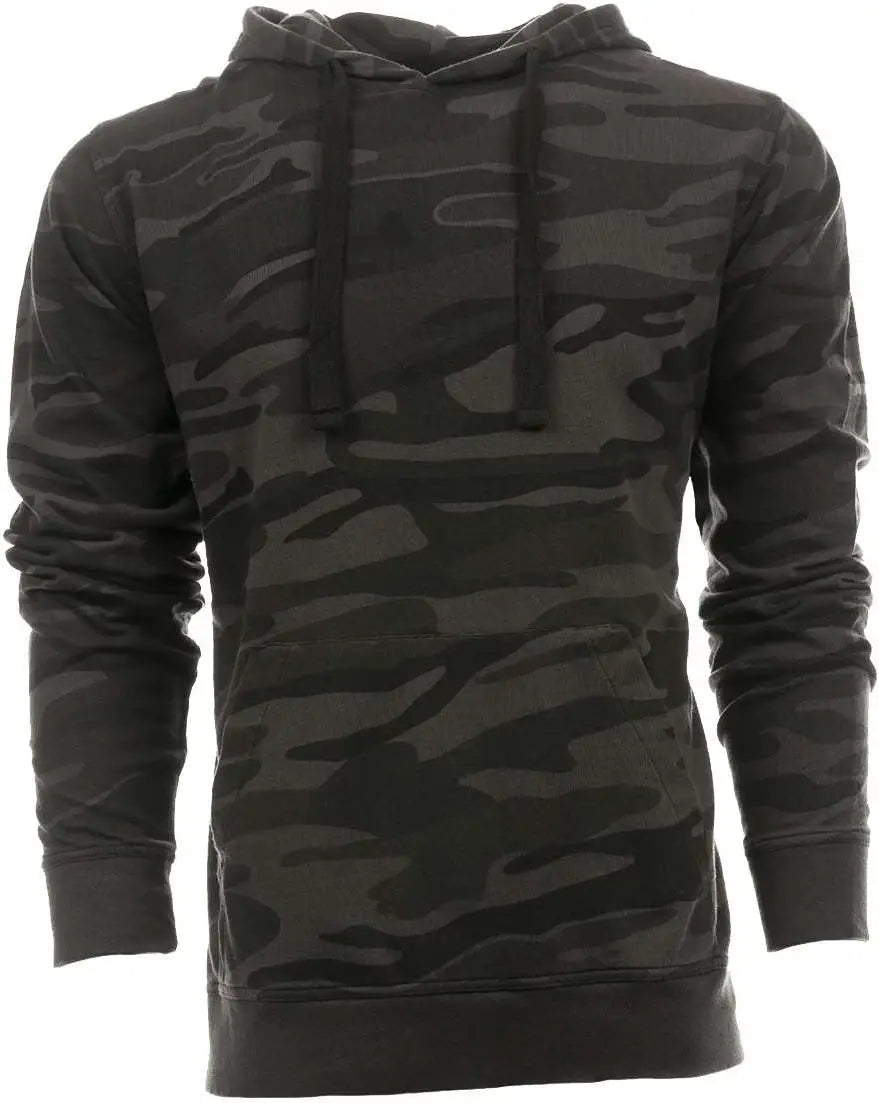 Burnside 8605b Enzyme-washed French Terry Hooded Sweatshirt - 8605 - Black Camo - Camo/ / Adult s