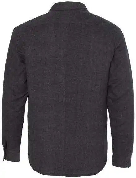 Burnside 8610 Quilted Flannel Jacket - Charcoal