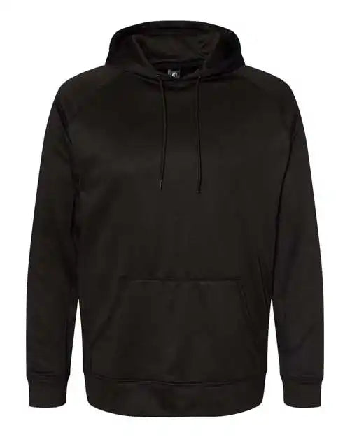 Burnside 8670 Performance Raglan Pullover Sweatshirt Black