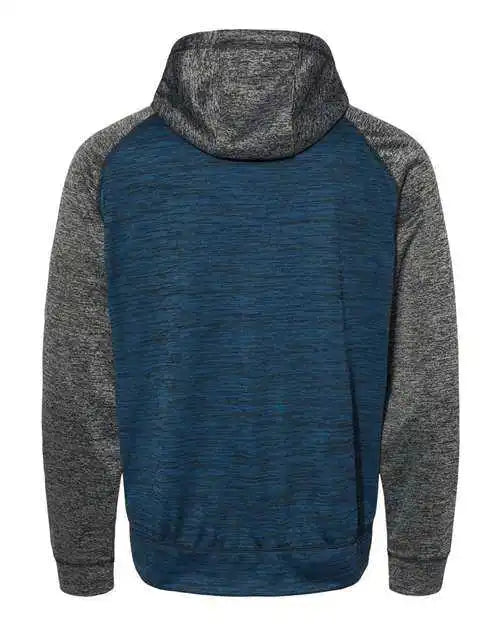 Burnside 8670 Performance Raglan Pullover Sweatshirt - Heather Navy Charcoal