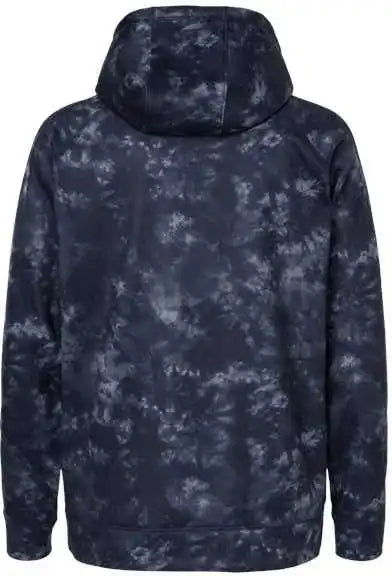 Burnside 8670 Performance Raglan Pullover Sweatshirt - Navy Tie Dye