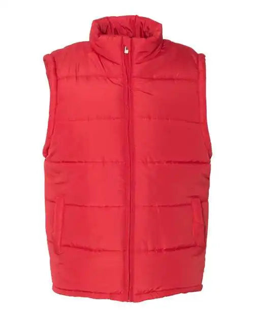 Burnside 8700 Puffer Vest - Red