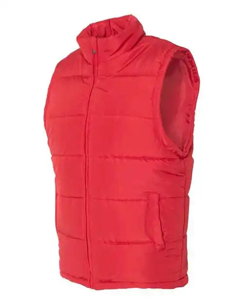 Burnside 8700 Puffer Vest - Red