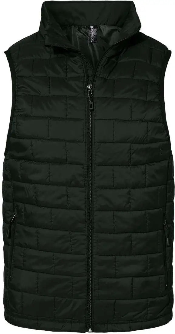 Burnside 8703b Elemental Puffer Vest - 8703 - Black - Adult s